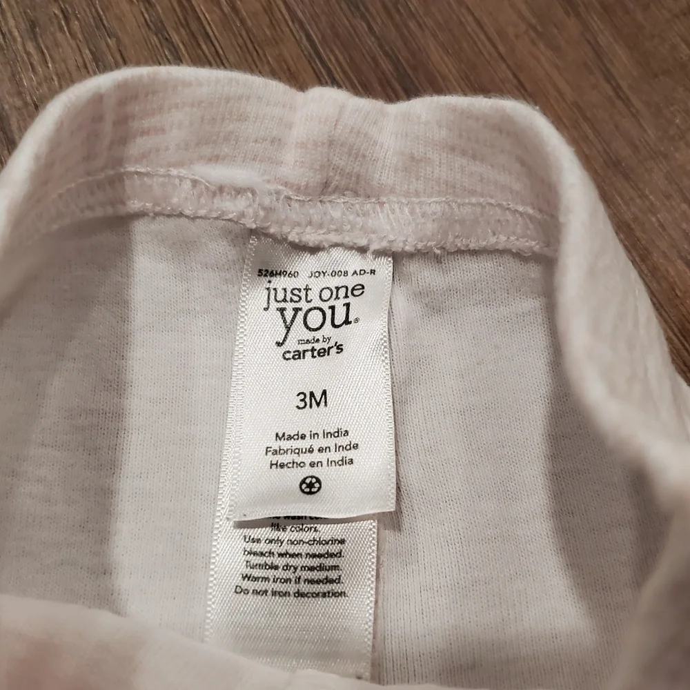 Carters Just One You Baby Girl Neutral Top Tee Shirt Leggings Pants Striped 3M